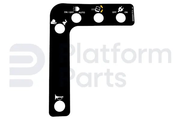 Decal, control, control box