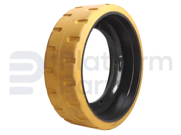 Non-marking wheel 'front'