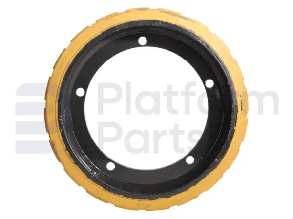 Non-marking wheel 'front'