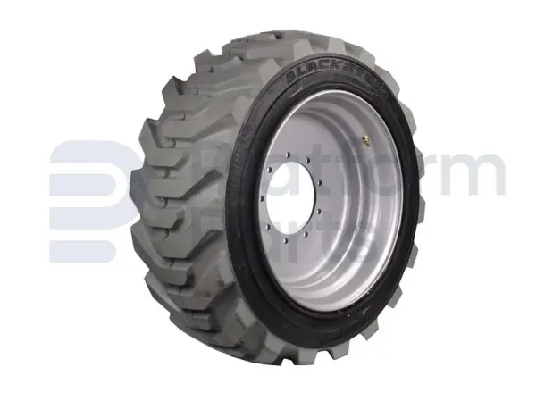 Non-marking tire + rim, foamed, LH