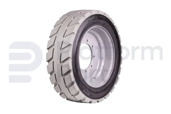 Non-marking tire + rim, foamed