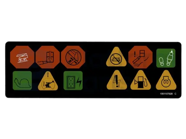 Decal, display, control box