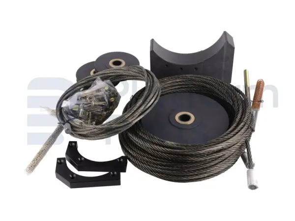 Steel cable, lifting arm