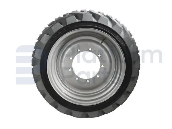 Non-marking tire + rim, foamed, LH