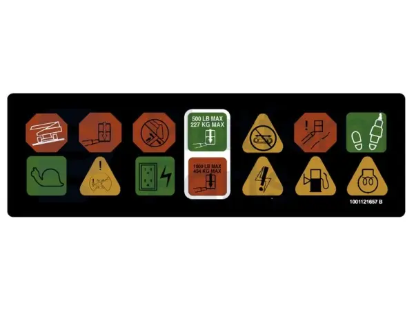 Decal, display, control box