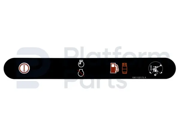Decal, stop, control box