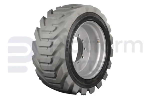 Non-marking tire + rim, foamed, LH