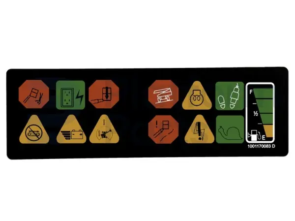 Decal, display, control box