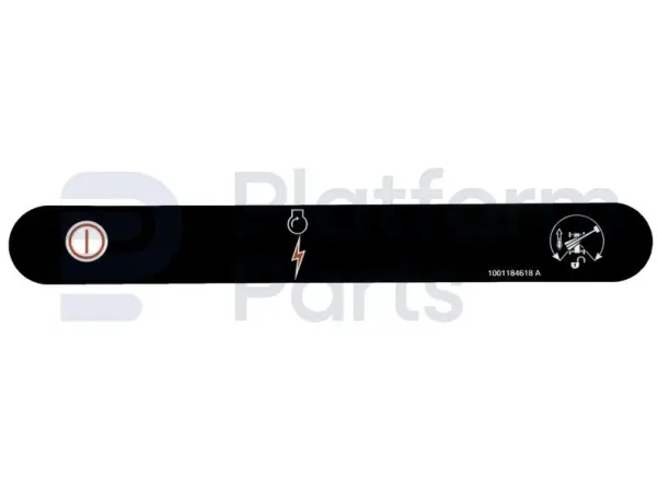 Decal, stop, control box