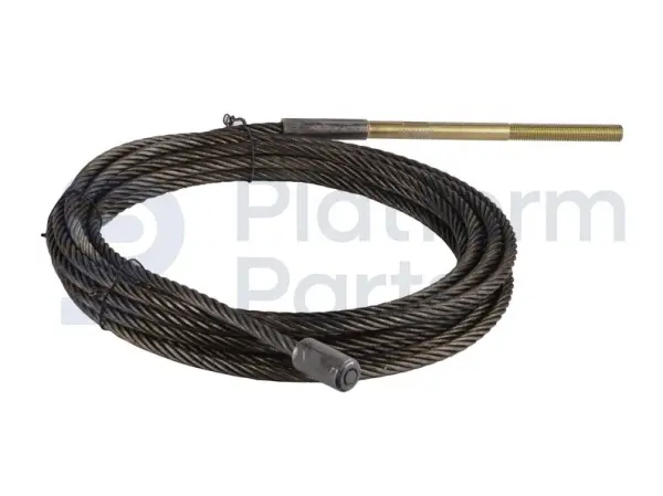 Cable de acero, brazo de elevación
