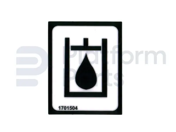 Decal, hydraulic oil