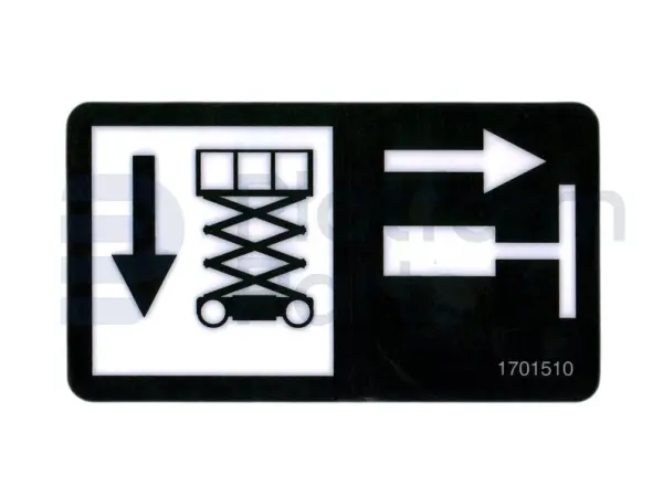 Decal, emergency down