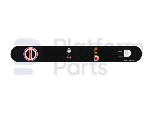 Decal, stop, control box