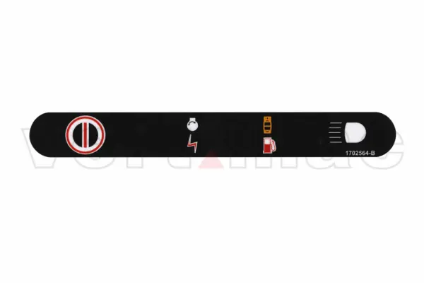 Decal, stop, control box