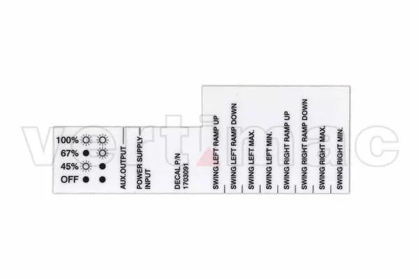 Pegatina, control card, swing