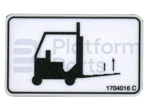 Decal, forklift location