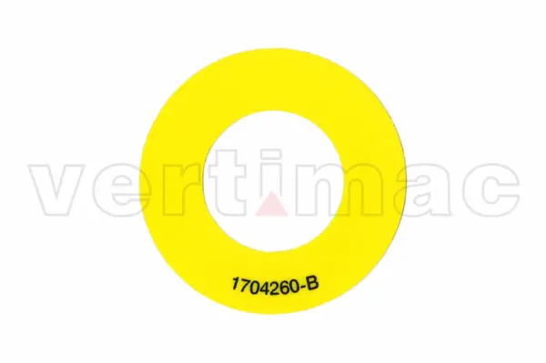 Sticker, noodstop, control box