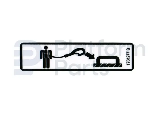 Decal lanyard, anchorage point