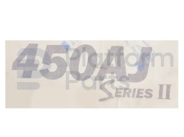 Decal, JLG, model designation 450AJ