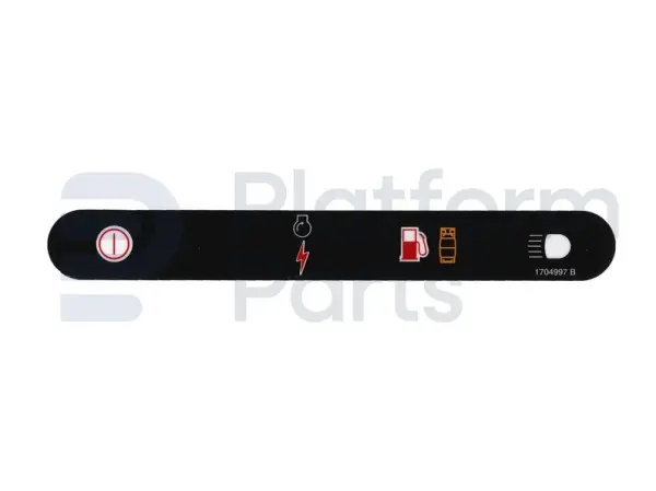 Sticker, stop, control box