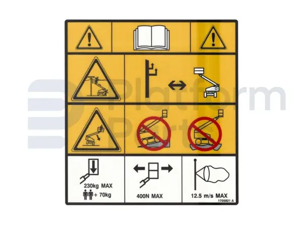 Pegatina, riesgo de invertir-electrocución