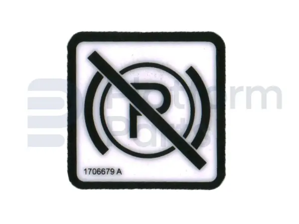 Decal, brake release
