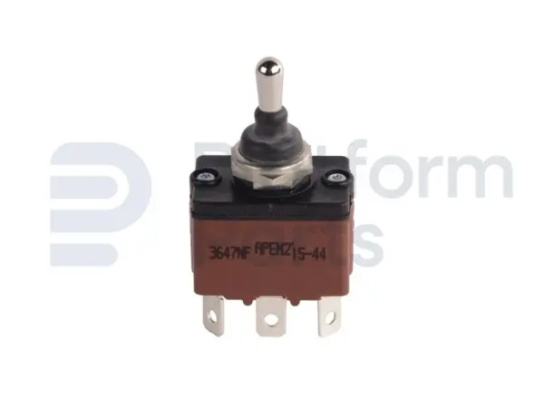 Toggle switch, (ON)-OFF-(ON)