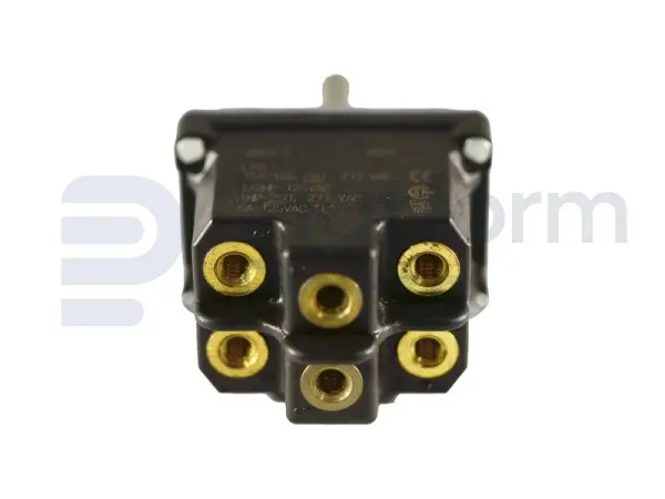 Toggle switch, ON-OFF-ON, DPDT