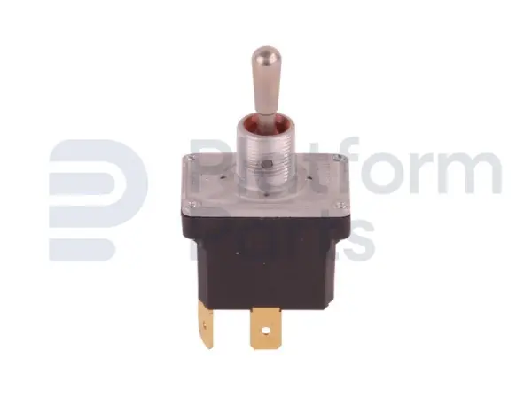 Toggle switch, NONE-OFF-ON, DPST