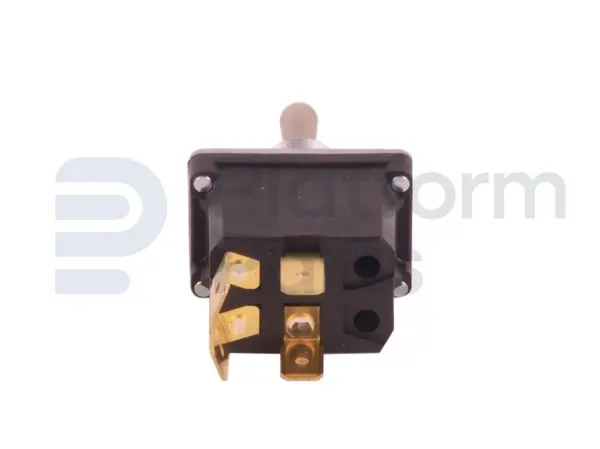 Toggle switch, NONE-OFF-ON, DPST