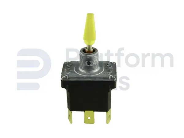 Toggle switch, (ON)-OFF-(ON), DPDT
