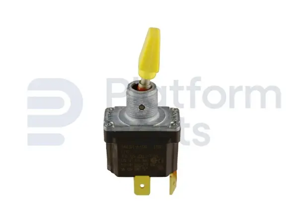 Toggle switch, (ON)-OFF, SPST