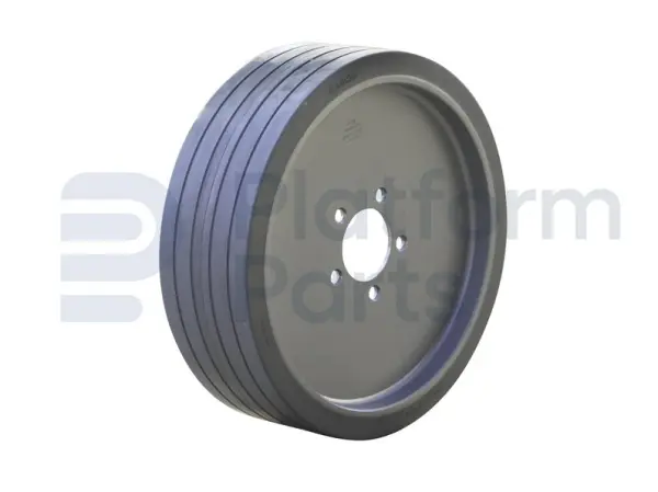 Non-marking wheel 'rear'