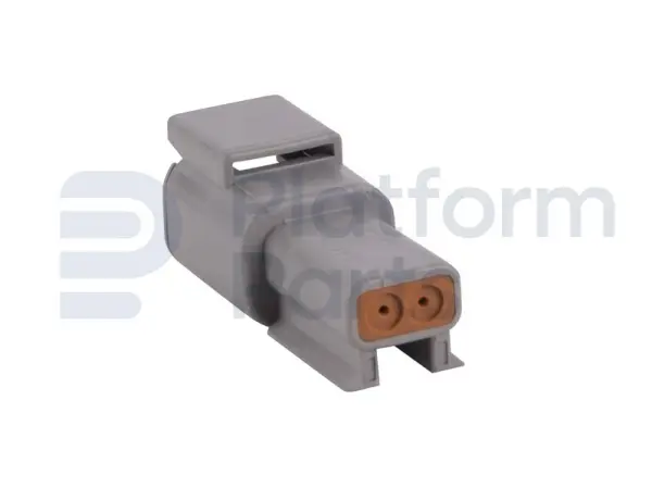 Connector plug, DTM-series, 2 pin, female