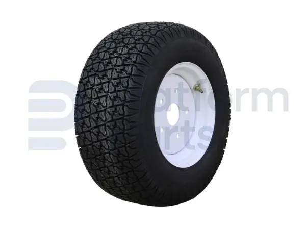 Non-marking tire + rim, foamed
