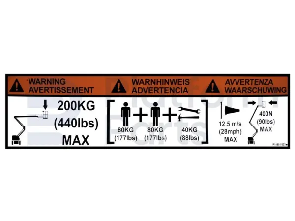 Decal warning