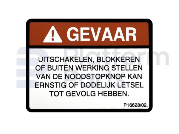 Decal danger