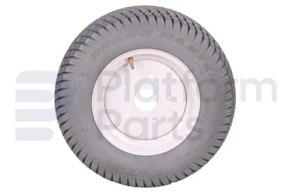 Non-marking tire + rim, foamed