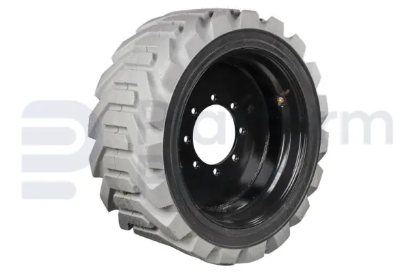 Non-marking tire + rim, foamed, RH