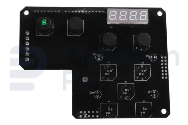 Electronic card, control box