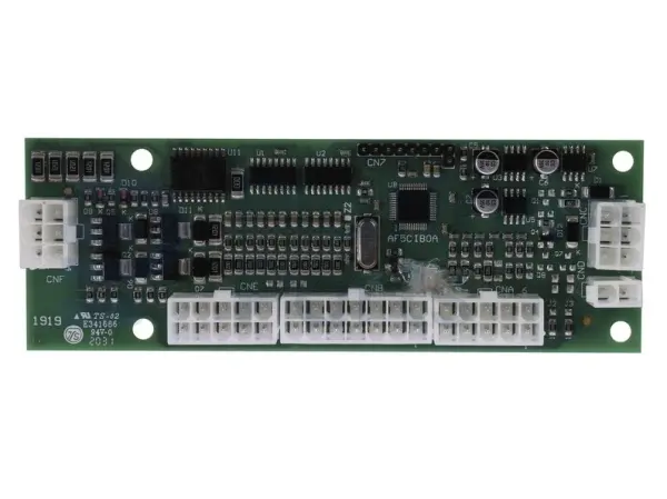 Electronic card, control box