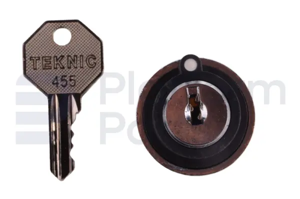 Switch, key, 3P maintained, key removal from left