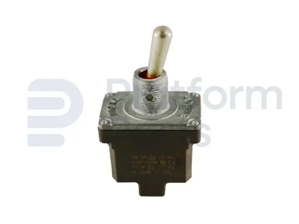 Toggle switch, ON-ON-(ON), DPDT