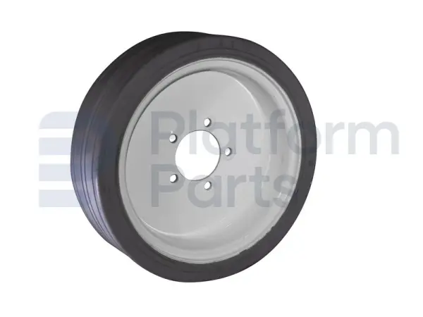 Non-marking wheel ('front'