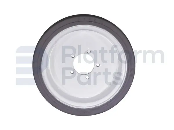 Non-marking wheel ('front'