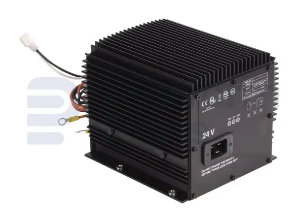Battery-charger, 24VDC, 100-240VAC auto, 50/60HZ, 220V plug