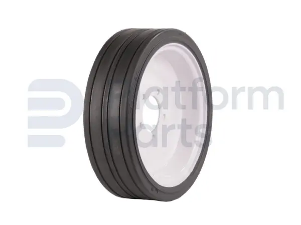 Non-marking wheel ('front'