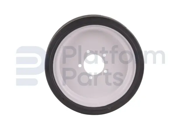Non-marking wheel ('front'