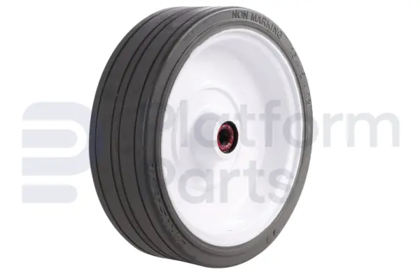 Non-marking wheel ('front'