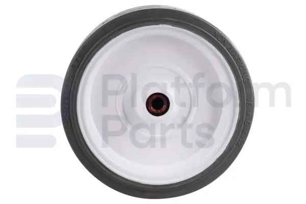 Non-marking wheel ('front'